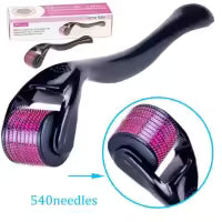Derma Roller 0.5mm for Hair Growth & Skin Care – 540 Titanium Micro Needles | Anti-Aging, Skin Repair, Beard & Hair Regrowth Tool