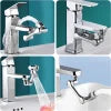 1080° Universal Rotation Faucet Extender Sprayer Head Kitchen Robot Arm Extension Faucets Mixer Aerator Bubbler Water Tap Nozzle