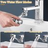 1080° Universal Rotation Faucet Extender Sprayer Head Kitchen Robot Arm Extension Faucets Mixer Aerator Bubbler Water Tap Nozzle