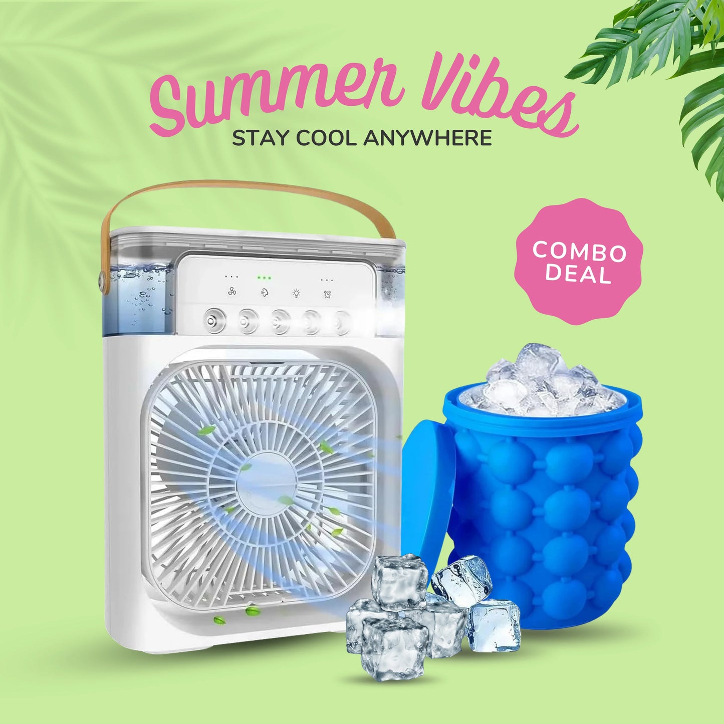 10 Inche Portable Air Conditioner Fan: Usb Electric Fan With Led Night Light